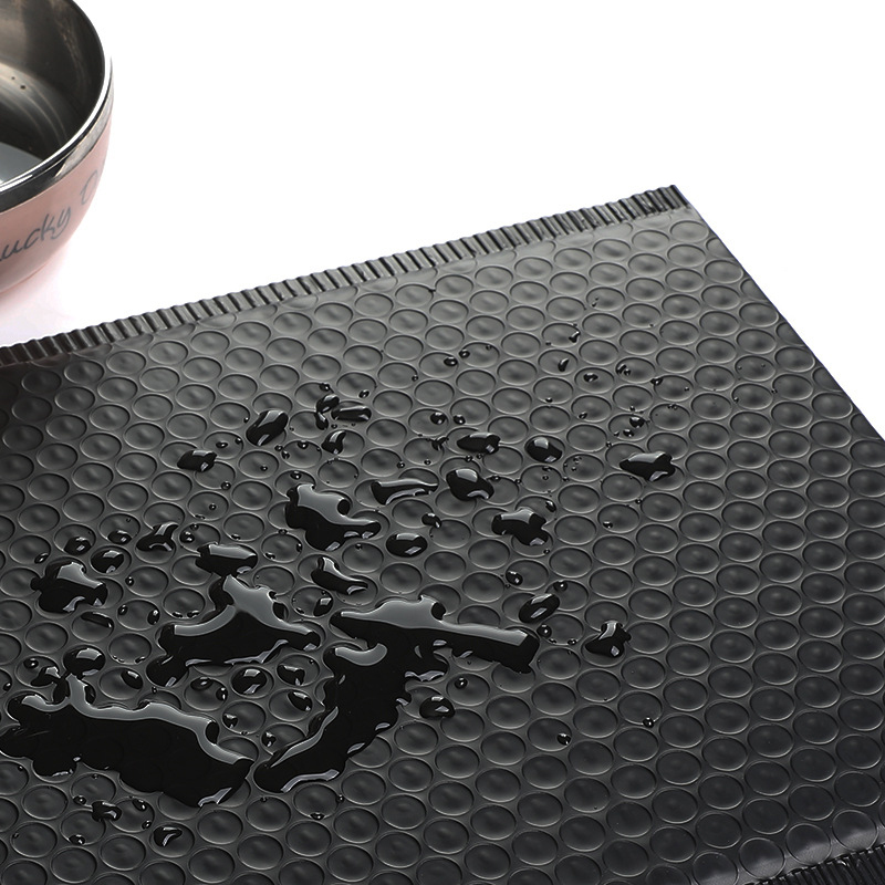 50pcs Wholesale Bubble Envelopes Bags Matte Black Mailers Padded Shipping Envelope With Bubble Mailing Bag Business Supplies