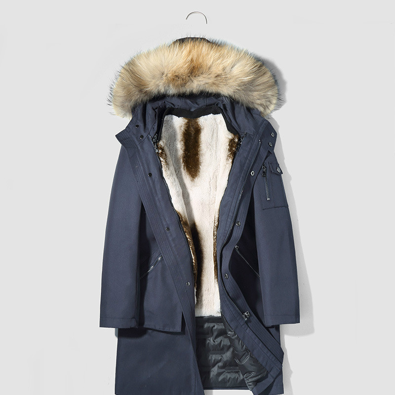 Real Fur Coat Men's Winter Jacket Real Fur Liner Parka Men Raccoon Collar Warm Jackets Plus Size YDPJ-3 YY476, Dark blue
Real Fur Coat Men's Winter Jacket Real Fur Liner Parka Men Raccoon Collar Warm Jackets Plus Size YDPJ-3 YY476, Dark blue