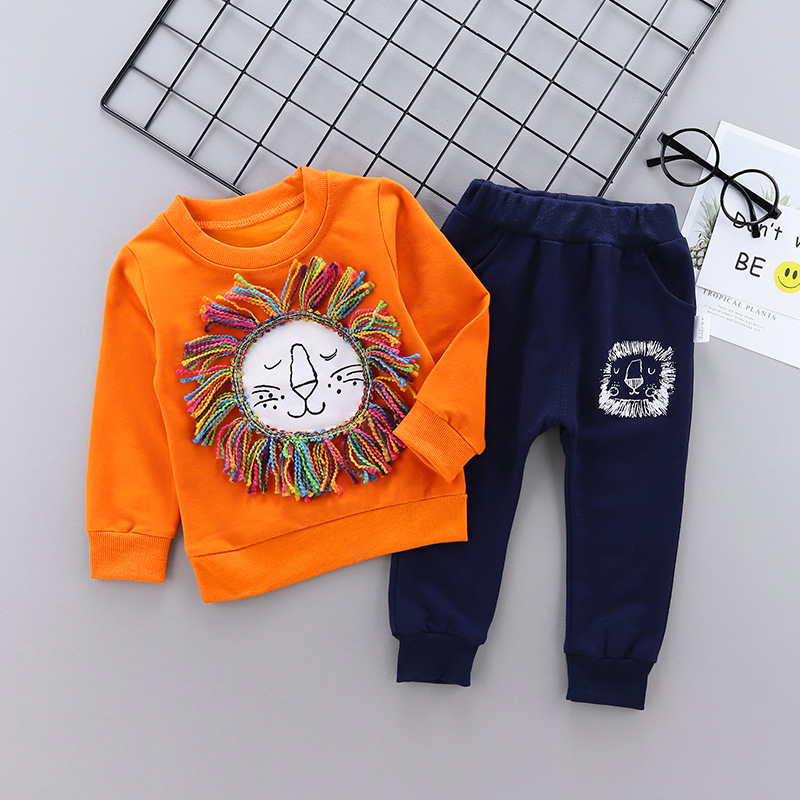 Kids Clothes autumn Baby Boys Costume Cartoon lion infantil Tracksuit Tops Pants 2PCS/set Children Boy Outfits girls Set, Red
Kids Clothes autumn Baby Boys Costume Cartoon lion infantil Tracksuit Tops Pants 2PCS/set Children Boy Outfits girls Set, Red