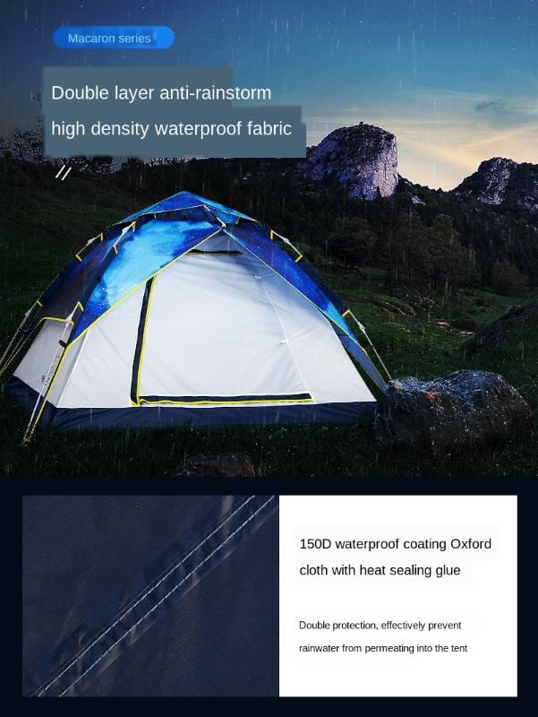 Outdoor Storm-Proof Rain 3-4 People Camping Thickened Water Resistant 2 People Camping
Outdoor Storm-Proof Rain 3-4 People Camping Thickened Water Resistant 2 People Camping