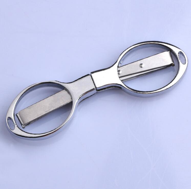 Wholesale Diamond Portable Folding Scissors Folding Foldable Scissors Collapsible Medium Trip Scissors Travel Scissor free ship