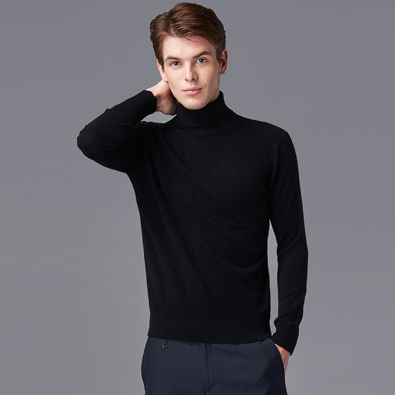 2020 Men long sleeve knitted turtleneck sweater wool high neck winter cashmere warm basic sweater for men, Black
2020 Men long sleeve knitted turtleneck sweater wool high neck winter cashmere warm basic sweater for men, Black