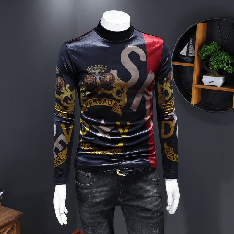 2020 autumn European and American trend long-sleeved t-shirt men's stretch round neck personalized printing thickened bottoming shirt, Figure color
2020 autumn European and American trend long-sleeved t-shirt men's stretch round neck personalized printing thickened bottoming shirt, Figure color