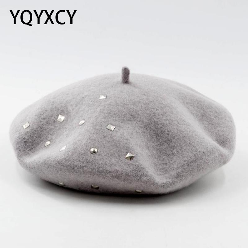 Wool Berets Winter Hats For Women Sequins Rivets Pattern Boina Feminina England Style Gorras Planas Warm Beret Cap Painter, White
Wool Berets Winter Hats For Women Sequins Rivets Pattern Boina Feminina England Style Gorras Planas Warm Beret Cap Painter, White
