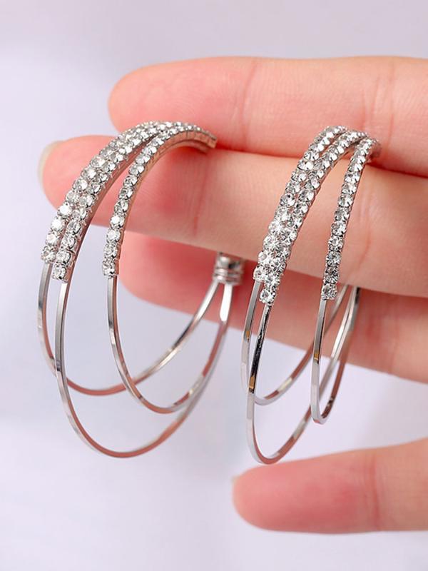 2020 fashionable multi-layer round earrings suitable for women's shiny golden rhinestone earrings party gift accessories
2020 fashionable multi-layer round earrings suitable for women's shiny golden rhinestone earrings party gift accessories