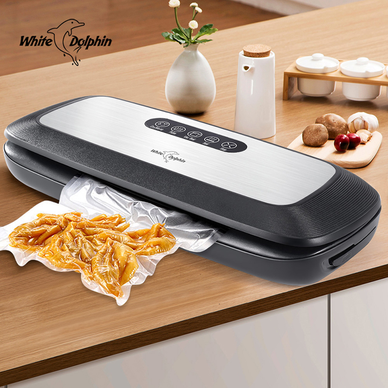White Dolphin Best Vacuum Sealer Machine 220V 110V With 10PCS Packaging Bags Household Electric Vacuum Sealer
White Dolphin Best Vacuum Sealer Machine 220V 110V With 10PCS Packaging Bags Household Electric Vacuum Sealer