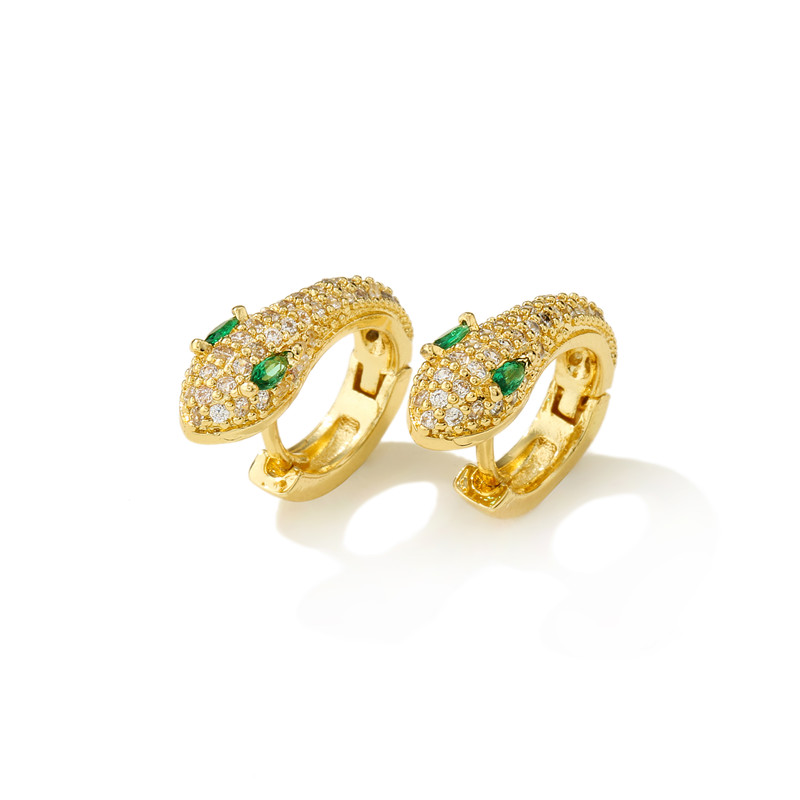 Hoop & Huggie Unique Design Punk Style Snake Earrings For Women + CZ Green Eye Earring Wedding Jewelry Accessories
Hoop & Huggie Unique Design Punk Style Snake Earrings For Women + CZ Green Eye Earring Wedding Jewelry Accessories