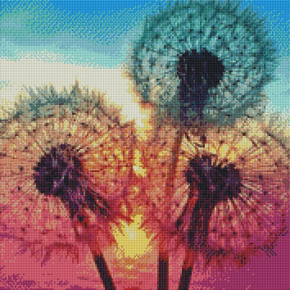 Meian Special Shaped art flowers Tree dotz 5d diy diamond painting set embroidery cross stitch kit Crystal drill new arrivals
