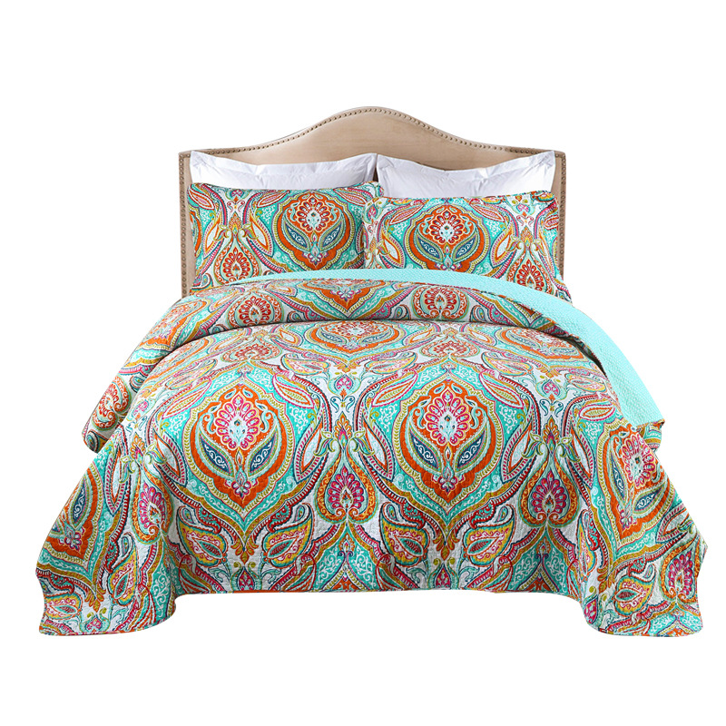 Bedspread Printed Floral Cotton Quilts Bed Cover Set Embroidery Coverlets Bed Topper Luxury Bedding Sets KingSize Quilt Bedsheet, Green
Bedspread Printed Floral Cotton Quilts Bed Cover Set Embroidery Coverlets Bed Topper Luxury Bedding Sets KingSize Quilt Bedsheet, Green