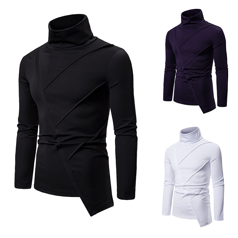 E-Baihui 2020 Fall New Fashion Trend Men' Shirts, Dark Slim High-neck Irregular Long-sleeved T-shirts 12101314XH06, White
E-Baihui 2020 Fall New Fashion Trend Men' Shirts, Dark Slim High-neck Irregular Long-sleeved T-shirts 12101314XH06, White