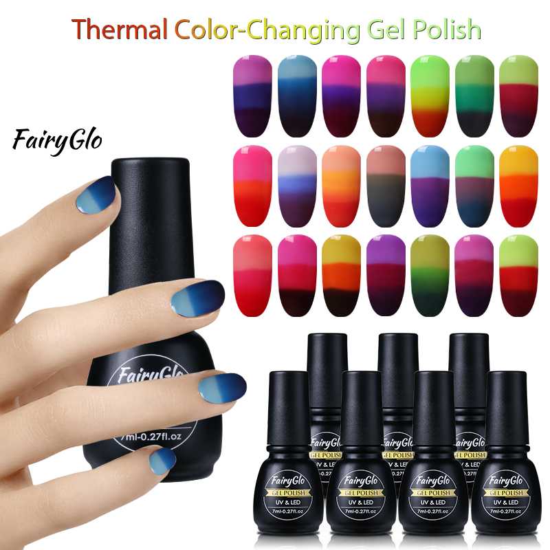 FairyGlo Temperature Changing Color Gel Nail Polish Soak Off 7ml UV Gel Polish Vernis Semi Permanent Nail Lacquer Nails, Top coat
FairyGlo Temperature Changing Color Gel Nail Polish Soak Off 7ml UV Gel Polish Vernis Semi Permanent Nail Lacquer Nails, Top coat