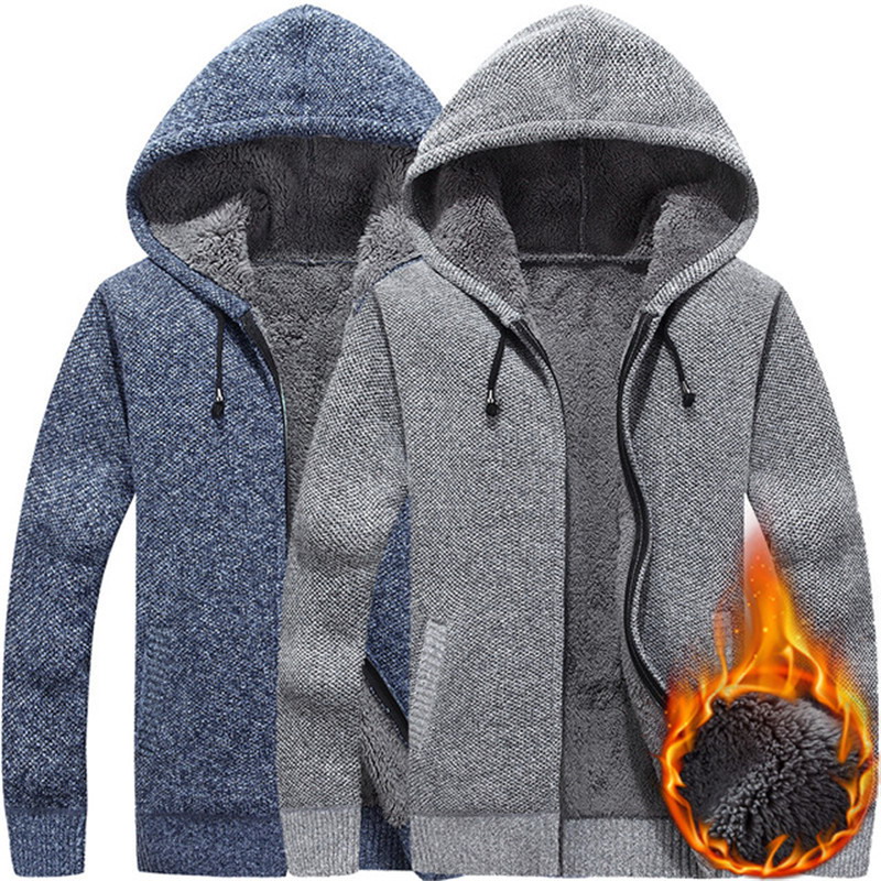 Autumn winter Men's Sweater Thick Warm Long Cardigan Men Hooded Sweater Coat With Cotton Liner Zipper Coats Men's Jacket Coat, Light grey
Autumn winter Men's Sweater Thick Warm Long Cardigan Men Hooded Sweater Coat With Cotton Liner Zipper Coats Men's Jacket Coat, Light grey