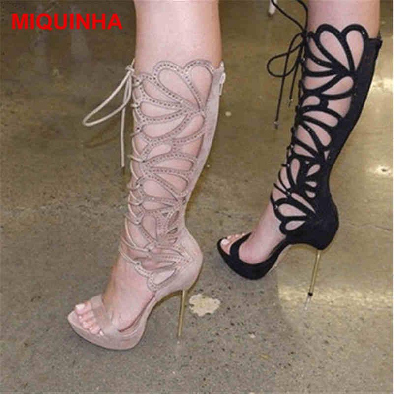 MIQUINHA Peep Toe Cross Tied Women Summer Boots Hallow Out Crystal Embellished Women Shoes Sexy High Thin Heel Mujer Sandalia, As pic
MIQUINHA Peep Toe Cross Tied Women Summer Boots Hallow Out Crystal Embellished Women Shoes Sexy High Thin Heel Mujer Sandalia, As pic