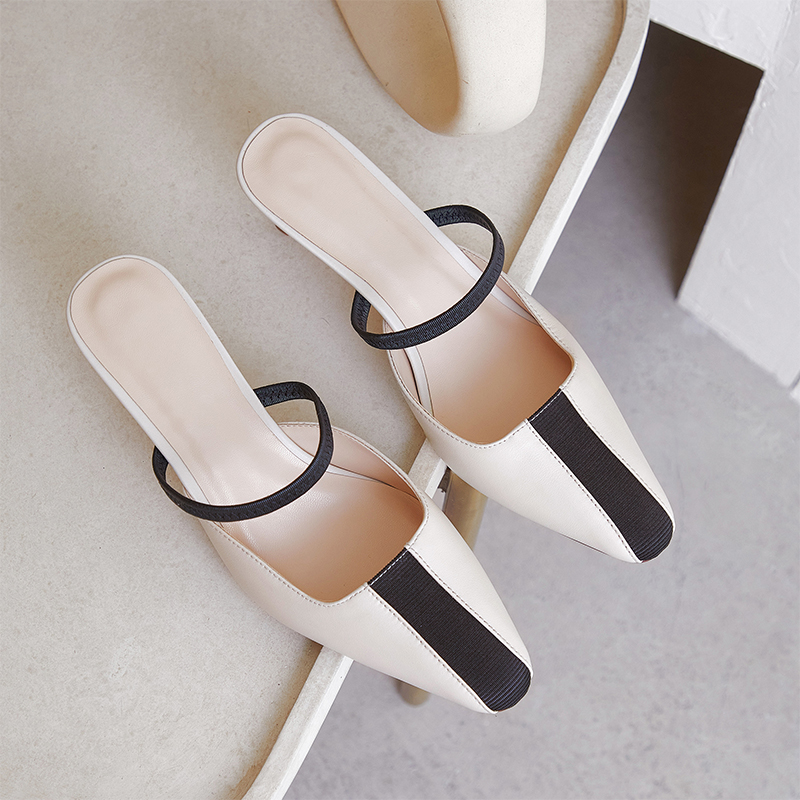 2020 New Fashion Spring Summer Mixed Colors High Heels Women Sling backs Shoes Natural Genuine Leather Fine heel High Heel Shoes, Beige
2020 New Fashion Spring Summer Mixed Colors High Heels Women Sling backs Shoes Natural Genuine Leather Fine heel High Heel Shoes, Beige