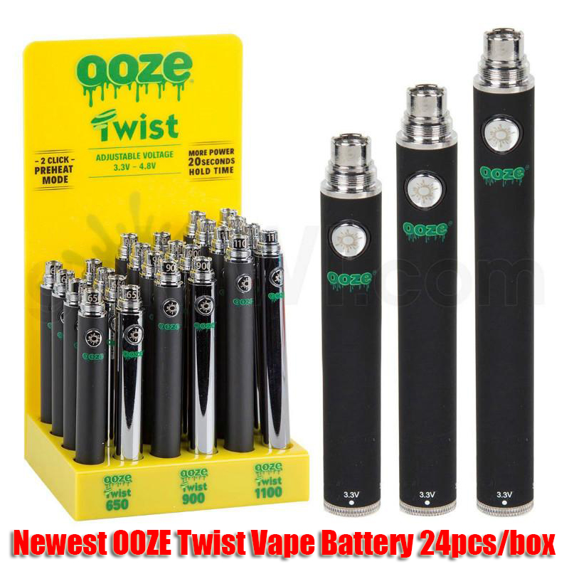 Newest Twist Preheat Battery 650mah 900mah 1100mah With Display Box Variable Voltage 510 thread Cartridge Spinner Vmodpe battery PK Vision
Newest Twist Preheat Battery 650mah 900mah 1100mah With Display Box Variable Voltage 510 thread Cartridge Spinner Vmodpe battery PK Vision