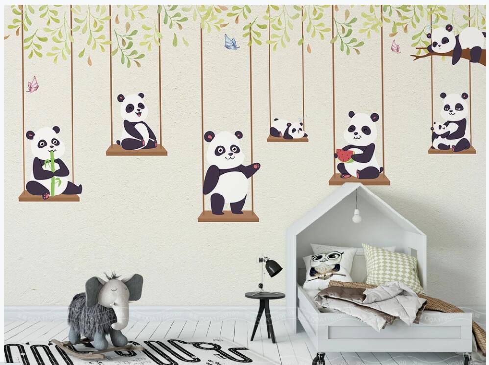 3d wallpaper custom photo mural on the wall Cartoon panda swing children room home decor living room photo wallpaper for walls 3 d, Non-woven
3d wallpaper custom photo mural on the wall Cartoon panda swing children room home decor living room photo wallpaper for walls 3 d, Non-woven