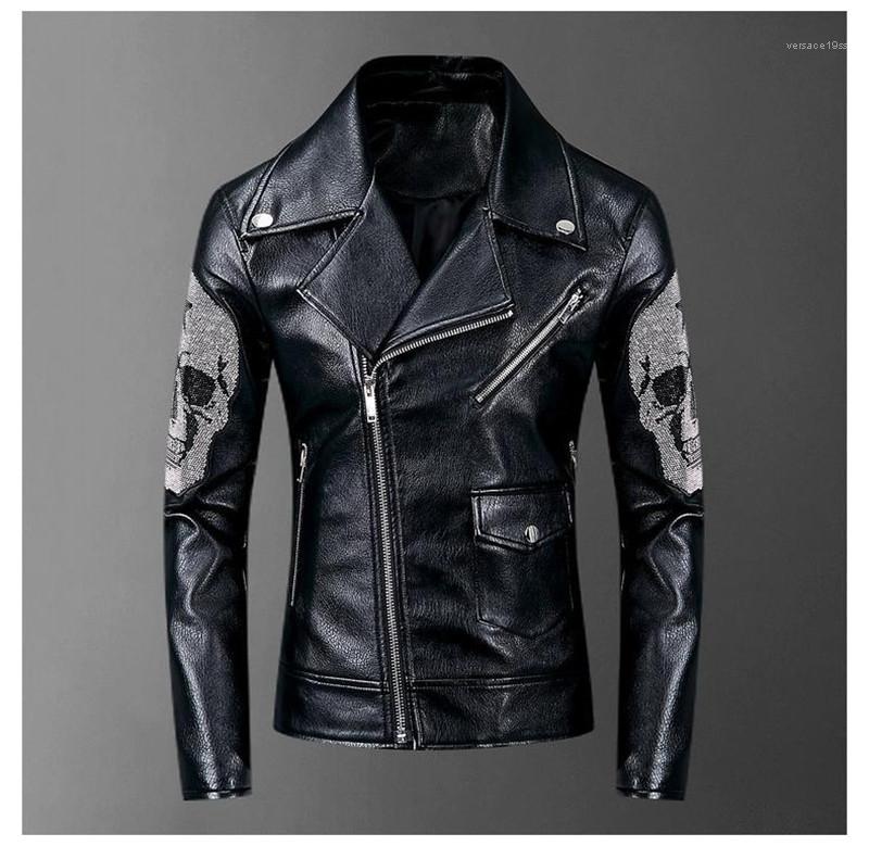 Designer Leather Jackets Fashion Irregular Zipper Panelled Mens Leather Coats Casual Pocket Males Clothing Skull Print Mens, Black
Designer Leather Jackets Fashion Irregular Zipper Panelled Mens Leather Coats Casual Pocket Males Clothing Skull Print Mens, Black