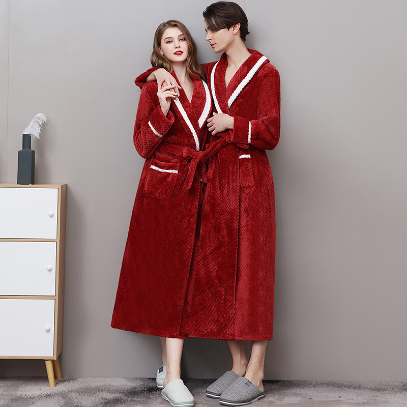 Couple Women Men Warm Flannel Extra Long Bath Robe Winter Sexy Grid Fur Bathrobe Warm Kimono Dressing Gown Bridesmaid Robes, Women red
Couple Women Men Warm Flannel Extra Long Bath Robe Winter Sexy Grid Fur Bathrobe Warm Kimono Dressing Gown Bridesmaid Robes, Women red