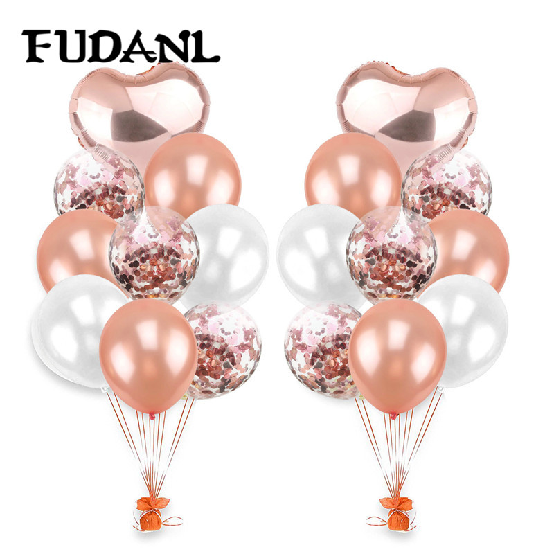 Mixed Rose Gold Confetti Balloon Kids Adult Happy Birthday Balloons Heart Balloon Birthday Wedding Party DIY Decoration Supplies
Mixed Rose Gold Confetti Balloon Kids Adult Happy Birthday Balloons Heart Balloon Birthday Wedding Party DIY Decoration Supplies