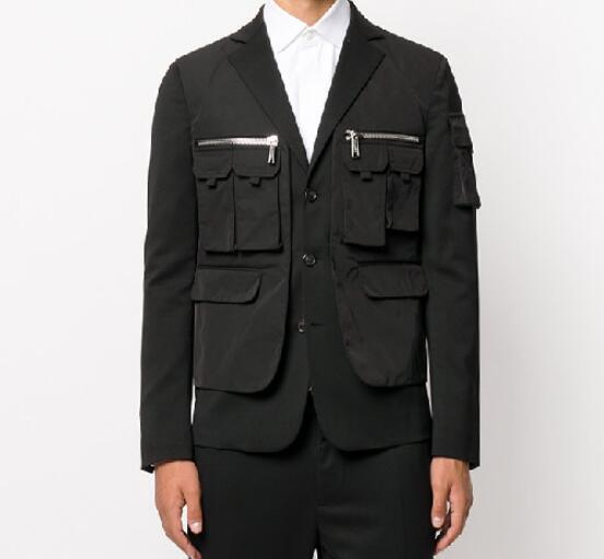S-6XL HOT 2020 Autumn Men's New Fashion Personalized Large size customization Multi-pocket bag slim casual suit, Black
S-6XL HOT 2020 Autumn Men's New Fashion Personalized Large size customization Multi-pocket bag slim casual suit, Black