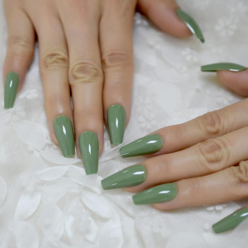 Tapered Medium Long Ballerina Nail Solid Color UV GelNails Cream Green Beautiful Designed Fingernails 24, L5577
Tapered Medium Long Ballerina Nail Solid Color UV GelNails Cream Green Beautiful Designed Fingernails 24, L5577