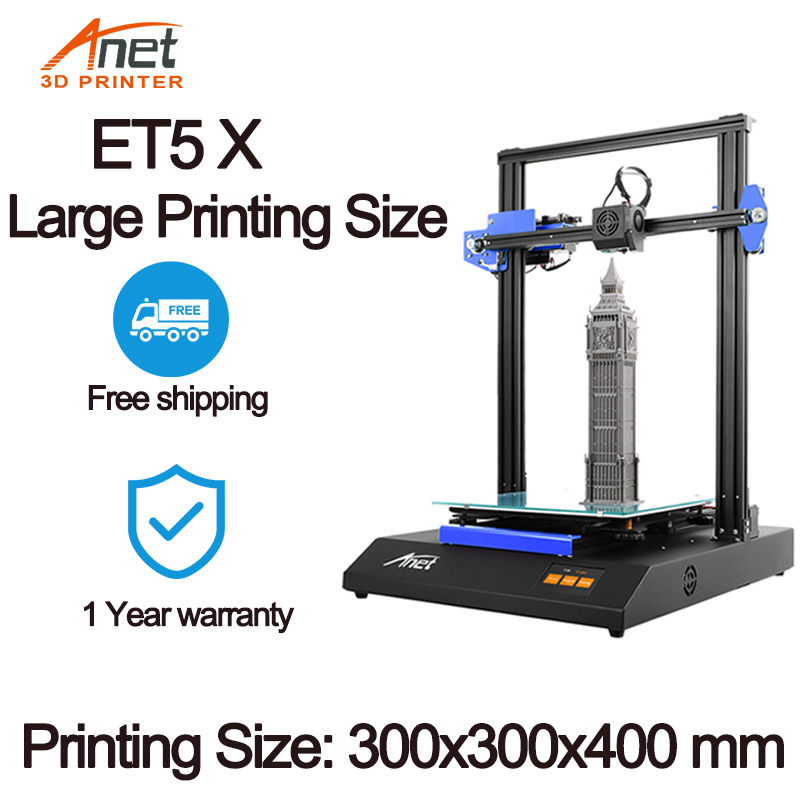 Anet ET4/ET5X 3D Printer kit impressora 3d Full Metal Drucker Mean Well Power With 10M PLA Filament
Anet ET4/ET5X 3D Printer kit impressora 3d Full Metal Drucker Mean Well Power With 10M PLA Filament