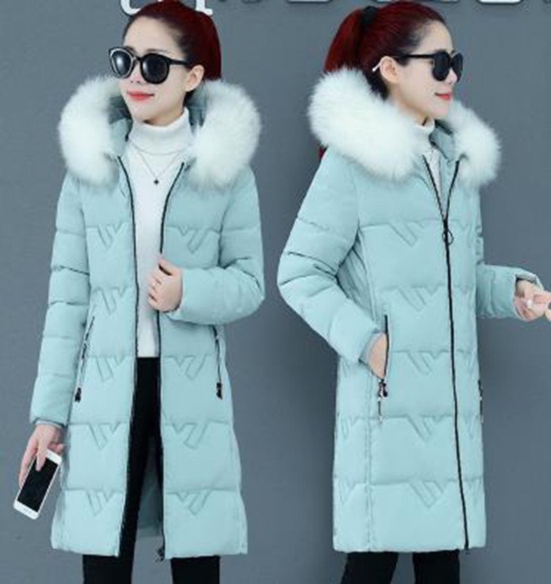 Wholesale fashion women' new winter big fur collar over the knee mid-length warm slim cotton coat, Black
Wholesale fashion women' new winter big fur collar over the knee mid-length warm slim cotton coat, Black