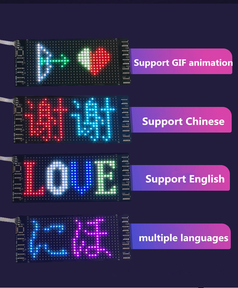 RGB 7color Bluetooth Programmable Flashing Animation Scrolling Text LED Face Masks for Bar DJ Party with USB Battery Luminous Mas