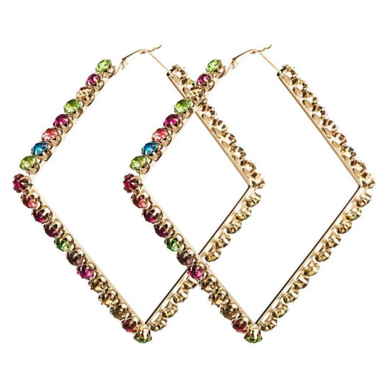 European and American fashion bright color crystal Square Earrings personality exaggeration nightclub net red shiny Earrings fem
European and American fashion bright color crystal Square Earrings personality exaggeration nightclub net red shiny Earrings fem
