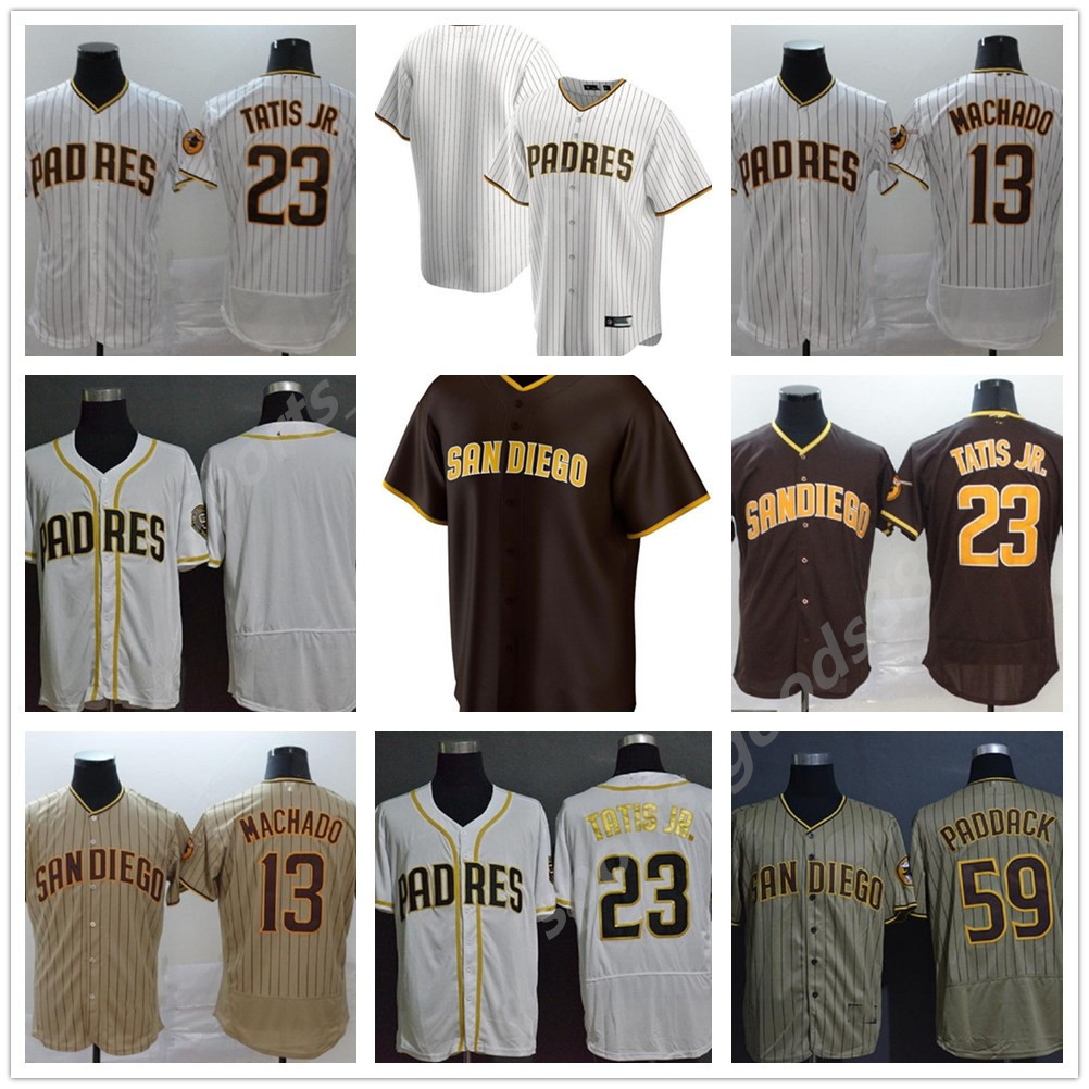 2020 San Diego Jersey Baseball 13 Manny Machado Jerseys Stitched 19 Tony Gwynn 23 Fernando Tatis Jr 59 Chris Paddack Gold White Brown Jersey, Colour 3
2020 San Diego Jersey Baseball 13 Manny Machado Jerseys Stitched 19 Tony Gwynn 23 Fernando Tatis Jr 59 Chris Paddack Gold White Brown Jersey, Colour 3