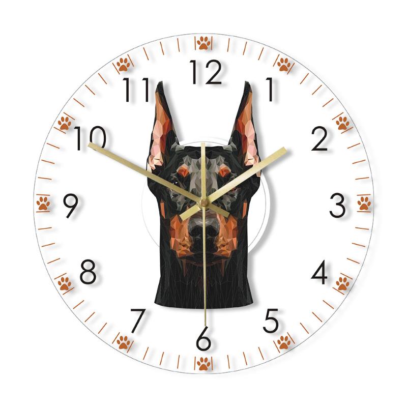 Doberman Pinscher Head Acrylic Wall Clock Doberman Portrait Non ticking Mute Wall Hanging Watch Home Decor Puppy Dog Lover Gift
Doberman Pinscher Head Acrylic Wall Clock Doberman Portrait Non ticking Mute Wall Hanging Watch Home Decor Puppy Dog Lover Gift
