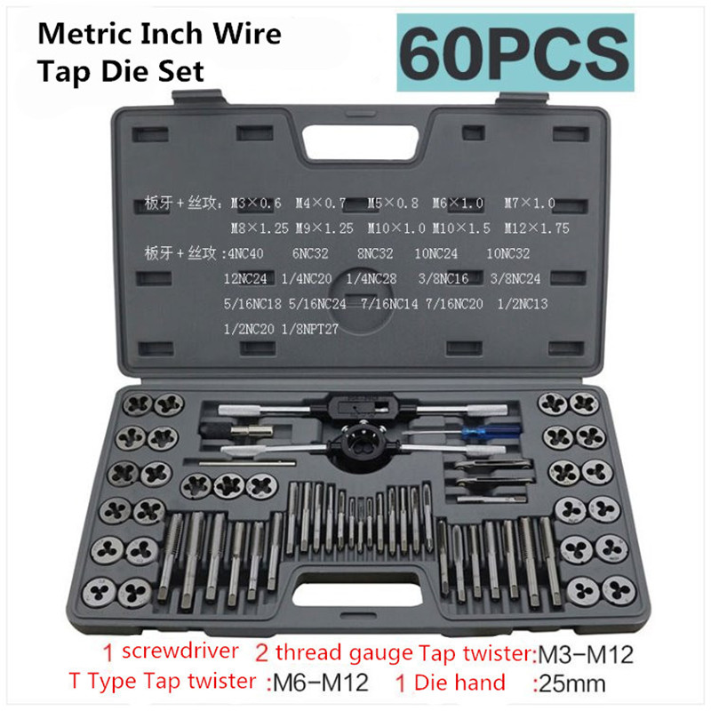 110PCS Tap Die Set M2-M18 Screw Thread Metric Taps Wrench Dies Threading Hand Tools Alloy Metal Adjustable
110PCS Tap Die Set M2-M18 Screw Thread Metric Taps Wrench Dies Threading Hand Tools Alloy Metal Adjustable