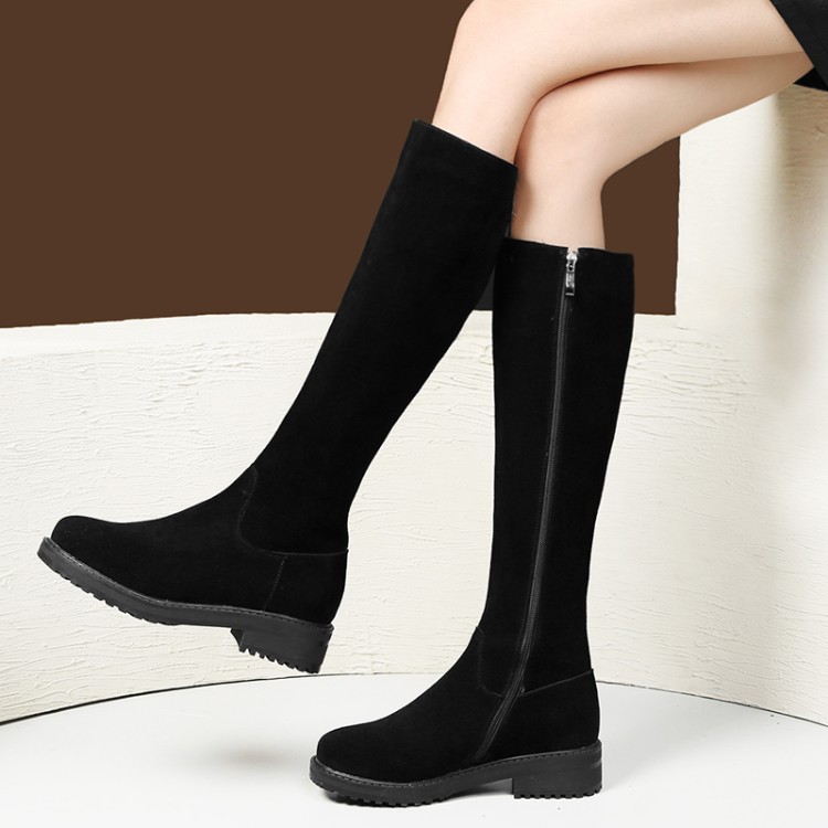 Women's Winter Shoes Knee High Boots Plus Big Size High Quality Cow Suede Brand Women Shoes Wool Women Winter Boots, Black
Women's Winter Shoes Knee High Boots Plus Big Size High Quality Cow Suede Brand Women Shoes Wool Women Winter Boots, Black