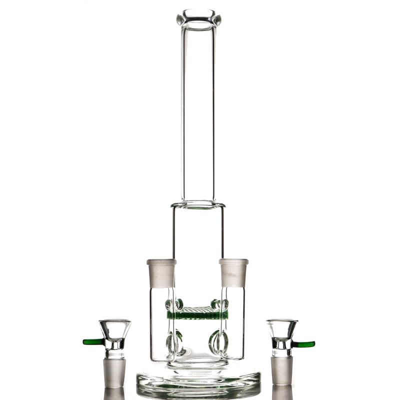 Double Joints bong Hookahs honeycomb perc dab rig oil rigs smoking water pipes glass Bongs green classical
Double Joints bong Hookahs honeycomb perc dab rig oil rigs smoking water pipes glass Bongs green classical