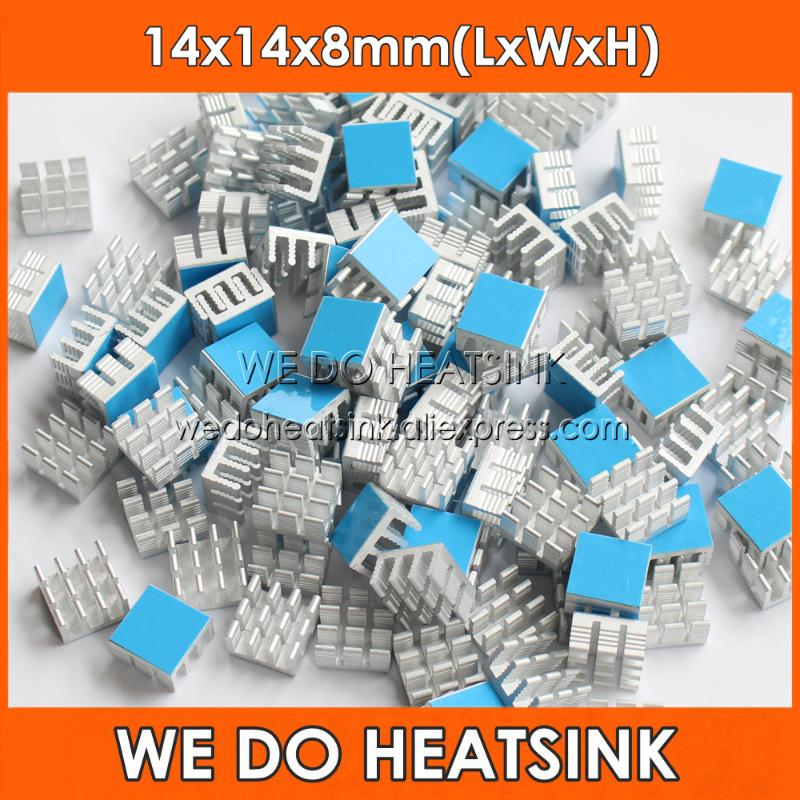 WE DO HEATSINK 14x14x8mm Aluminum Heatsink Radiator Cooling Cooler With Thermal Adhesive Double Sided Tape Applied
WE DO HEATSINK 14x14x8mm Aluminum Heatsink Radiator Cooling Cooler With Thermal Adhesive Double Sided Tape Applied
