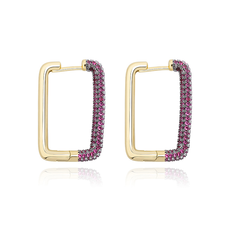 1 pair Hip Hop Prong Setting CZ Stone Bling Out Big Square Hoop Earrings for Men Women Unisex Fashion Jewelry
1 pair Hip Hop Prong Setting CZ Stone Bling Out Big Square Hoop Earrings for Men Women Unisex Fashion Jewelry