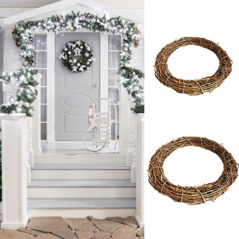 Vines Wreath Pendant Handmade Rattan Ring Wall Mount Diy Christmas Door Decoration Christmas Wreath ghirlanda natale, 35cm
Vines Wreath Pendant Handmade Rattan Ring Wall Mount Diy Christmas Door Decoration Christmas Wreath ghirlanda natale, 35cm