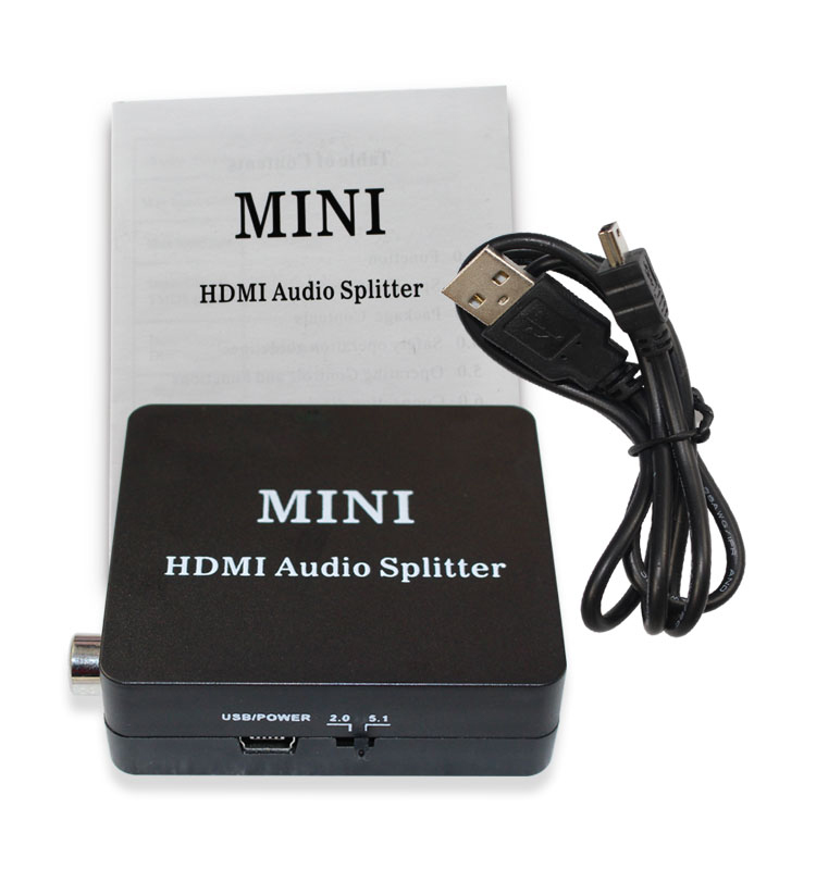 Splitter with 2CH/5.1CH SPDIF COAXIAL Audio Extractor Converter Audio Splitter for XBOX, PS4, Headphone
Splitter with 2CH/5.1CH SPDIF COAXIAL Audio Extractor Converter Audio Splitter for XBOX, PS4, Headphone