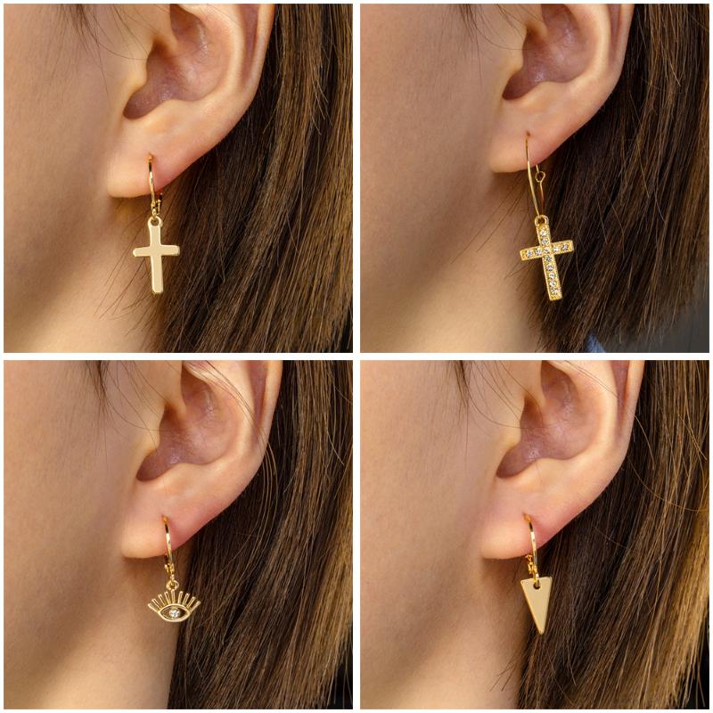 ZWC 2020 New Fashion Geometry Vintage Earring For Women Party Gold Small Cross Dangle Drop Earring Female Jewelry Wholesale
ZWC 2020 New Fashion Geometry Vintage Earring For Women Party Gold Small Cross Dangle Drop Earring Female Jewelry Wholesale