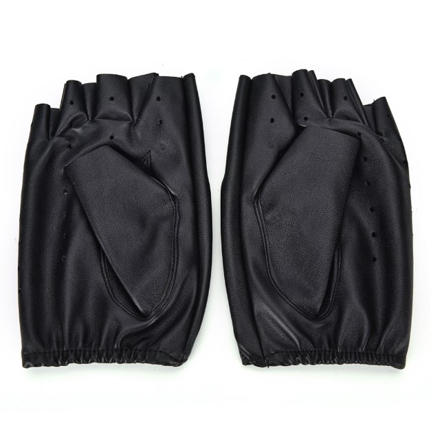 1 Pair Fashion motor Punk Gloves Unisex Black PU Leather Fingerless Gloves Solid Female Half Finger Driving Men
1 Pair Fashion motor Punk Gloves Unisex Black PU Leather Fingerless Gloves Solid Female Half Finger Driving Men