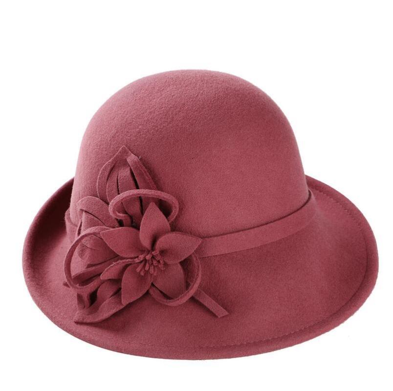 100% wool Female Winter Australia Wool Vintage Floral Womens Fedoras Felt Hats French Bowler Sombrero Fedora Hat For Women
100% wool Female Winter Australia Wool Vintage Floral Womens Fedoras Felt Hats French Bowler Sombrero Fedora Hat For Women