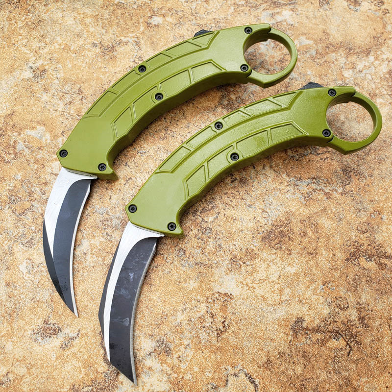 Komodo auto claw karambit double action tactical camping knife hunting fodling knives xmas gift knife
Komodo auto claw karambit double action tactical camping knife hunting fodling knives xmas gift knife