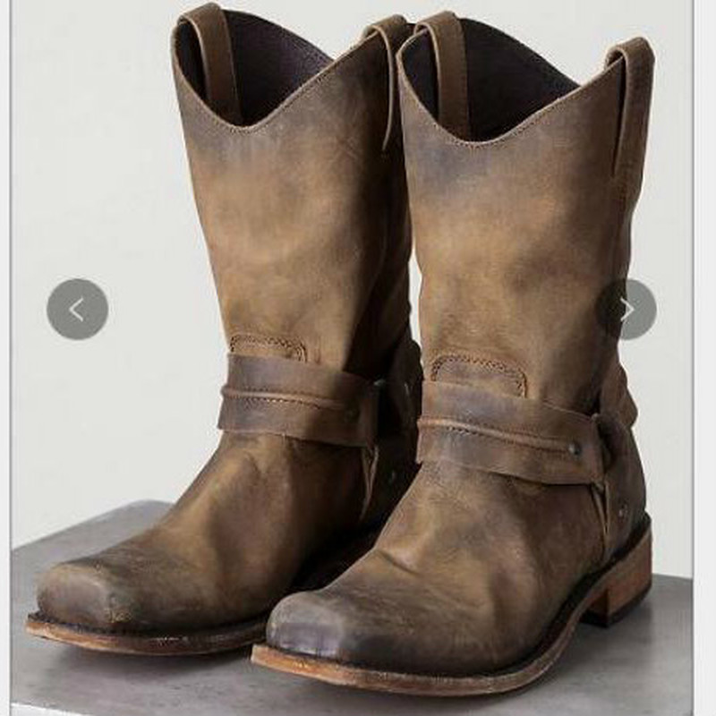 Men's Boots Vintage PU Leather Classic Warm Shoes Male Slip On Winter Gladiator Booties Big Size 37-47 Low Heel Botas For Mens, Khaki
Men's Boots Vintage PU Leather Classic Warm Shoes Male Slip On Winter Gladiator Booties Big Size 37-47 Low Heel Botas For Mens, Khaki
