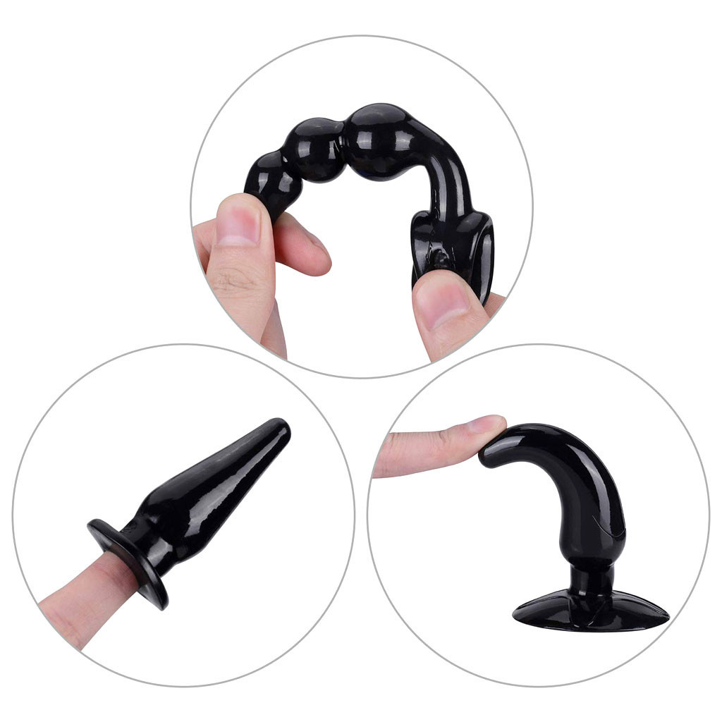 7PCS Adult Diary Soft Silicone Anal Butt Plugs Dildo Massaging Vibrator Kit Set Beginner Adult Sex Toys for Men/Women Y200422