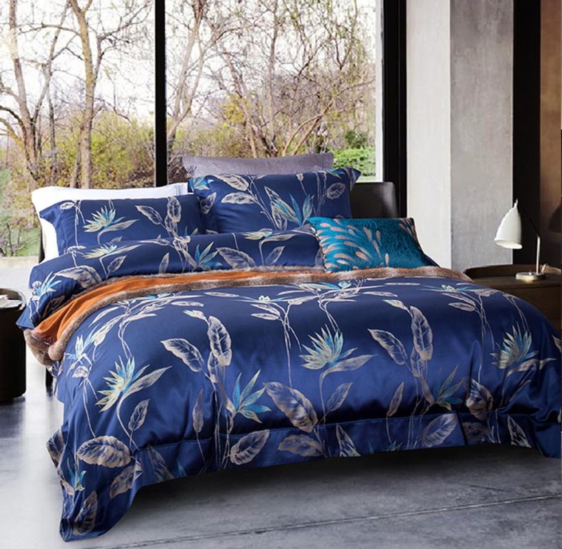 Quality 120S Egyptian cotton Blue Leaf Bedding set Queen King Royal Duvet cover Bed sheet set Pillowcase 4/6pcs Europe, Color 3
Quality 120S Egyptian cotton Blue Leaf Bedding set Queen King Royal Duvet cover Bed sheet set Pillowcase 4/6pcs Europe, Color 3