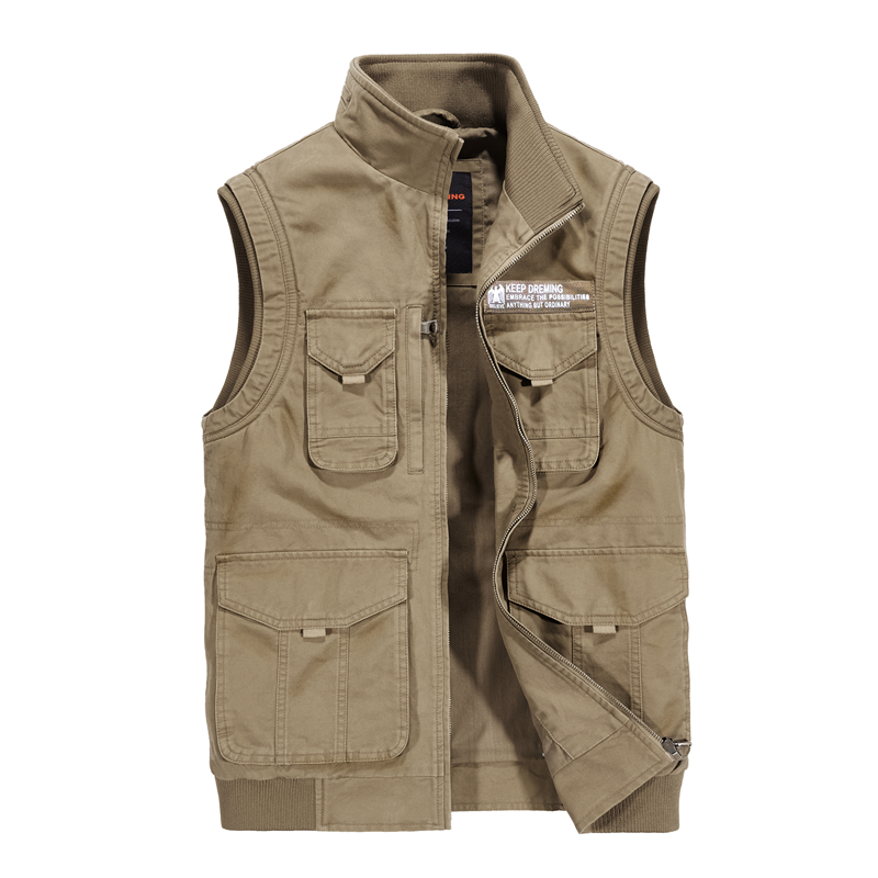 Cotton Denim Mens Vests with Many Pockets Casual Multi-pocket Army Khaki Waistcoat Sleeveless Jacket Male 2020, 878 army green
Cotton Denim Mens Vests with Many Pockets Casual Multi-pocket Army Khaki Waistcoat Sleeveless Jacket Male 2020, 878 army green