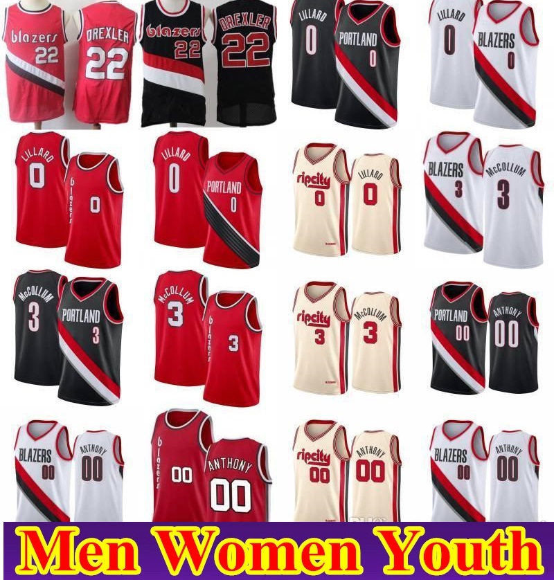 Mens Womens Youth Damian 0 Lillard CJ 3 McCollum Basketball Jersey Retro Clyde 22 Drexler Red White Black Grey Vintage Jerseys, As shown in illustration
Mens Womens Youth Damian 0 Lillard CJ 3 McCollum Basketball Jersey Retro Clyde 22 Drexler Red White Black Grey Vintage Jerseys, As shown in illustration