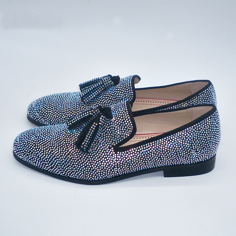 Dress Shoes Buty Meskie Sparkling Crystal Rhinestone Men Loafers Luxury Suede Slip On Fashion Tassel Mens, As picture
Dress Shoes Buty Meskie Sparkling Crystal Rhinestone Men Loafers Luxury Suede Slip On Fashion Tassel Mens, As picture
