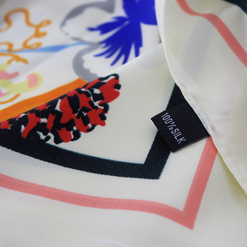 Silk Twill Square Scarf Women Large Shawl Stole Hijab Soie Vintage Woman Floral Print Scarfs 130 130cm Wholesale