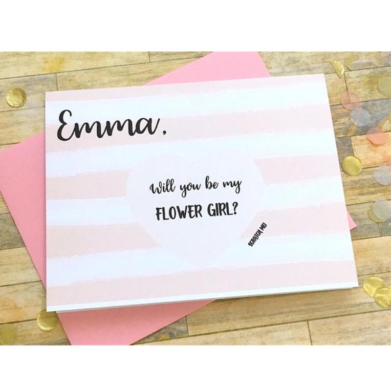 Greeting Cards Personalized Flower Girl Proposal Scratch Off Card Unique Will You Be My
Greeting Cards Personalized Flower Girl Proposal Scratch Off Card Unique Will You Be My